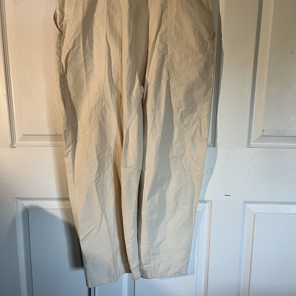 Daily Practice Anthropologie Soller Drawstring Jumpsuit Cream Women’s Small - Picture 12 of 16